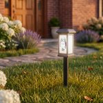 Personalised Ink Wash Style Pet Photo Waterproof Solar Garden Light with Name and Year Garden Decor Pet Loss Memorial Gift for Friends Pet Lovers