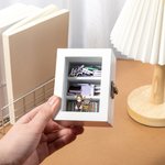 Personalised Cartoon Reading Character Wooden Miniature Bookshelf with Name Desk Reading Corner Decor Birthday Club Gift for Bookworm Librarian