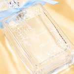 Personalized Floral Bow Refillable Durable 1-3 oz Glass Perfume Bottle with Name and Title Bridal Party Anniversary Wedding for Bridesmaid Best Friend