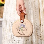 Personalised Birth Flower Sewing Kit Box with Name Daily Storage Birthday Anniversary Gift for Sewing Lover Mother Sister