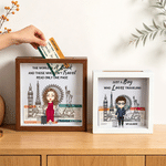 Personalized Just A Girl Who Loves Traveling Memory Box with Name and Quote Home Decor Anniversary Birthday Gift for Traveller Friend