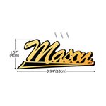 Personalized Stainless Steel Guitar Amp Nameplate Badge with Mounting Screws Music Accessories Birthday Gift for Guitar Player Musician