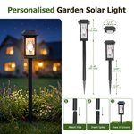 Personalised Ink Wash Style Pet Photo Waterproof Solar Garden Light with Name and Year Garden Decor Pet Loss Memorial Gift for Friends Pet Lovers