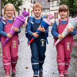 Personalised Cartoon Animal Mud Proof Kids Rain Bib Pants with Name and Adjustable Shoulder Strap Outdoor Use Back to School Gift for Kid Student