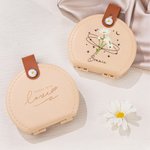 Personalised Birth Flower Sewing Kit Box with Name Daily Storage Birthday Anniversary Gift for Sewing Lover Mother Sister