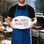 Personlig grillplate til pappa med tekst og stativ – grilldekorasjon og bursdagsgave til pappa