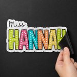 Personalised Multicolour Teacher Theme Whiteboard Magnet School Classroom Supplies Back to School Gift for Teacher