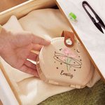 Personalised Birth Flower Sewing Kit Box with Name Daily Storage Birthday Anniversary Gift for Sewing Lover Mother Sister