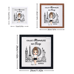 Personalized Just A Girl Who Loves Traveling Memory Box with Name and Quote Home Decor Anniversary Birthday Gift for Traveller Friend