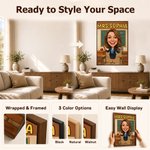 Personalized Funny Comic Book Style Teacher Photo Canvas Prints with Text Home Wall Decor Ship from USA Back to School Gift for Teacher Educator