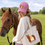 Gorra de béisbol personalizada con foto de caballo y personaje con herradura multicolor y nombre uso diario regalo de cumpleaños para amigos jinetes