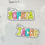 Personalised Multicolour Teacher Theme Whiteboard Magnet School Classroom Supplies Back to School Gift for Teacher