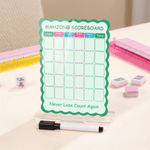 Personalised Double-Sided Text Erasable Mahjong Scoreboard with Stand & Markers Mahjong Club Birthday Gift for Mahjong Enthusiast
