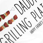 Personlig grillplate til pappa med tekst og stativ – grilldekorasjon og bursdagsgave til pappa