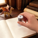 Personalised Dragon Silhouette Book Stamp with Ink and Wooden Box Birthday Library Bookish Gift for Librarian Book Lover