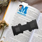 Marcapáginas magnético personalizado con personaje de dibujos animados, nombre e iniciales: regalo de cumpleaños o para cualquier ocasión ideal para los ratones de biblioteca y los amantes de la lectu