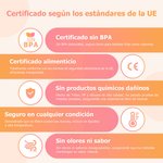 Botella de agua personalizada animales del bosque con pajita de silicona 475 ml regalo de vuelta al cole para niños