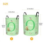 Personalized Classic Winnie the Pooh Waterproof Large Capacity Storage Basket with Name and Initial Baby Shower Birthday Gift for Kid Family