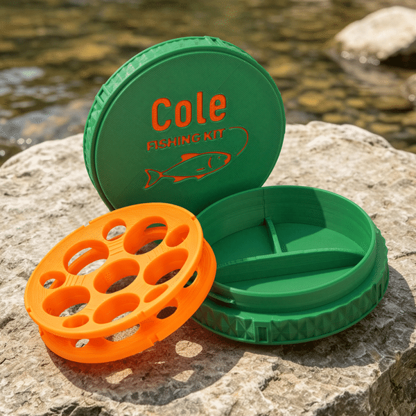 Personalized Portable Minimalist Name Pocket Fishing Tackle Container Fishing Kit Outdoor Activity Birthday Gift for Fishing Lovers