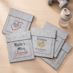 Personalized Vegetable Flower Slimming Journey Felt Weight Loss Slimming Folder with Name Daily Use Weight Loss Birthday Gift for Men Women