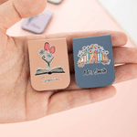 Personalized Multicolor Book Flower Magnetic PU Leather Bookmark Clip with Name Daily Use Teacher's Day Christmas Birthday Gift for Book Lover