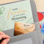Personalized Vegetable Flower Slimming Journey Felt Weight Loss Slimming Folder with Name Daily Use Weight Loss Birthday Gift for Men Women