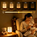 Personalised Animal Dimmable Touch Control USB Rechargeable Night Light with Name and Date Bedroom Decor Daily Use Birthday Anniversary Gift for Kids
