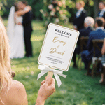 Personalised Romantic Wedding Timeline Hand Fan with Name and Bow Wedding Party Favors for Bridesmaid Bride