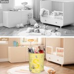 Personalized Classic Winnie the Pooh Waterproof Large Capacity Storage Basket with Name and Initial Baby Shower Birthday Gift for Kid Family