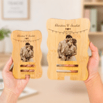 Personalized Sketch Style Photo Phone Holder with Name and Date Desk Decor Birthday Anniversary Wedding Gift for Family Friends Newlyweds