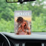 Personalized Magazine-Style Couple Photo Fridge Magnet Hanging Ornament with Title Date and Name Anniversary Birthday Gift for Couple Newlyweds