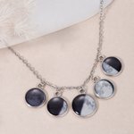 Personalised 1-5 Moon Phase Necklace Daily Wear Birthday Anniversary Gift for Wife Family Girlfriend Bestie