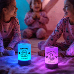 Personalised Animal Dimmable Touch Control USB Rechargeable Night Light with Name and Date Bedroom Decor Daily Use Birthday Anniversary Gift for Kids