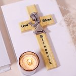 Wood Blessing Cross First Communion Baptism for Children