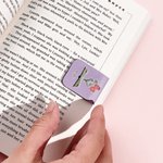 Personalized Multicolor Book Flower Magnetic PU Leather Bookmark Clip with Name Daily Use Teacher's Day Christmas Birthday Gift for Book Lover