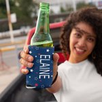 Personalised Stars Slim Can Cooler with Name American Semiquincentennial Independence Day Gift for Families Patriots