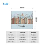 Personalized Colorful Floral Books Non-Slip Mouse Pad Desk Mat with Name Daily Use Birthday Housewarming Gift for Book Lover Bookworm