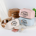 Personalized Mahjong Theme Photo to Cartoon Design PU Leather Makeup Bag with Name Mahjong Club Birthday Gift for Woman Mahjong Lover