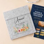 Personalized Vegetable Flower Slimming Journey Felt Weight Loss Slimming Folder with Name Daily Use Weight Loss Birthday Gift for Men Women