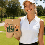 Personalized Cartoon Character Photo Golf Ball Bag Sack with Name Golf Field Accessories Funny Birthday Gift for Golfer Golf Player