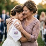 Mouchoir 100 % coton personnalisé avec nom texte et bouquet de fleurs - Cadeau de mariage fête pour les couple ou la famille