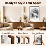 Personalized Family Portrait Photo Sketch Canvas Print Wall Art Living Room Home Decor Ship from USA Birthday Anniversary Gift for Family