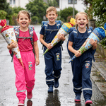 Personalized Cartoon Animal Mudproof Waterproof Kid Rain Pants with Name and Reflective Strips Outdoor Use Back to School Gift for Kids Students