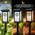 Personalized Pet Photo Waterproof Solar Garden Light with Name and Year Garden Courtyard Decor Memorial Gift for Pet Owner