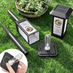 Personalized Pet Photo Waterproof Solar Garden Light with Name and Year Garden Courtyard Decor Memorial Gift for Pet Owner