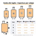 Coprivaligia personalizzato, con foto a fumetto esagerata - Regalo di compleanno per viaggiatori e coppie