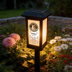Personalized Pet Photo Waterproof Solar Garden Light with Name and Year Garden Courtyard Decor Memorial Gift for Pet Owner