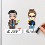 Personalised Cute Cartoon Character Board Magnet with Text Classroom Supplies Back to School Gift for Teachers