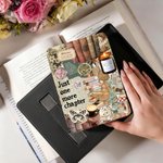 Personalised Vintage Collage Art Multiple Models Durable Kindle Case with Name Daily Use Birthday Gift for Reader Book Lover Bookworm