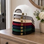 Personalized Multicolor Flower Embroidery 100% Cotton Baseball Cap with Initials and Name Outdoor Activities Birthday Gift for Family Bestie